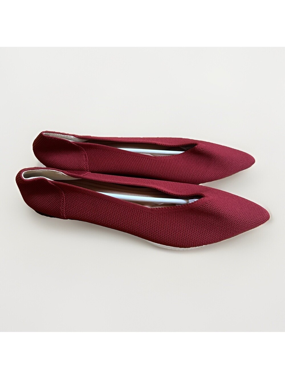 NEW Semwiss Red Pointed Toe Ballet Flats Women's Size EU 40 US 9.5
